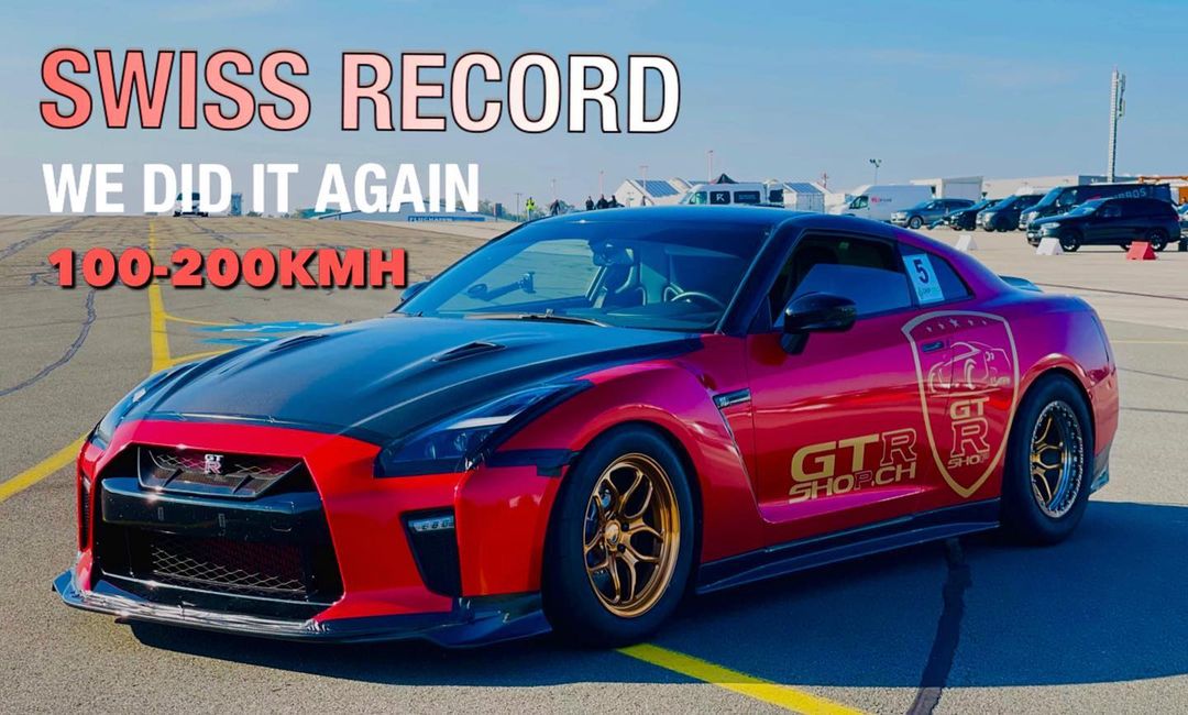 GT-R Swiss Record 100-200 km/h