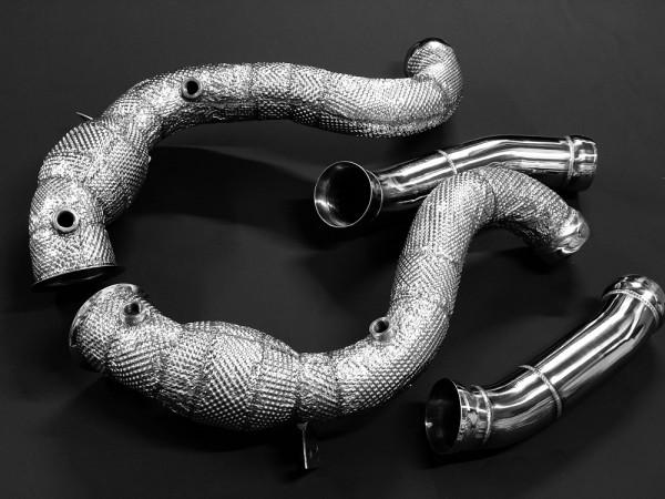 EXH Downpipe V3 Mercedes S205 / W205 C63 / C63S AMG Catless Hitzeschutz