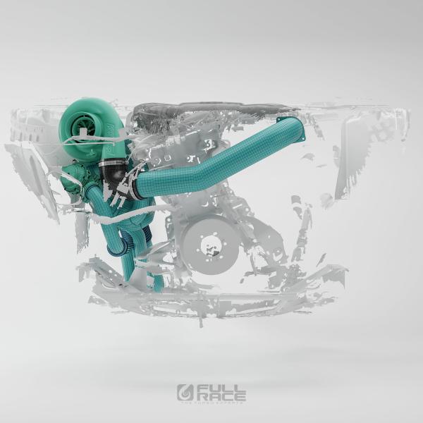 Titan Motorsports TRD Replica Kohlefaser Flügel mit Carbon Endkappen