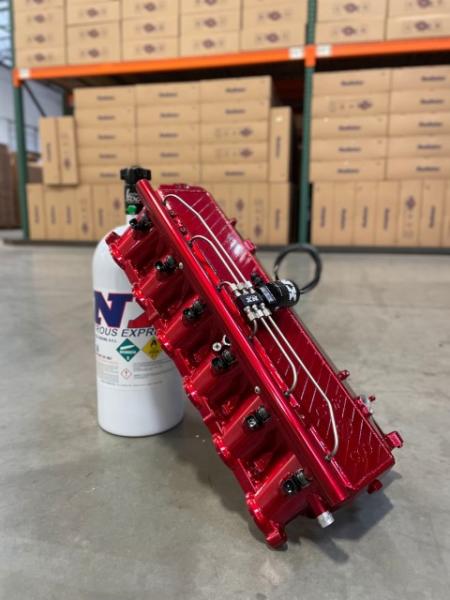 Titan Motorsports x CSF Nitrous Express Lachgas Direktanschluss-Kit für CSF B58/A9X Krümmer